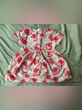 Organic cotton floral dress